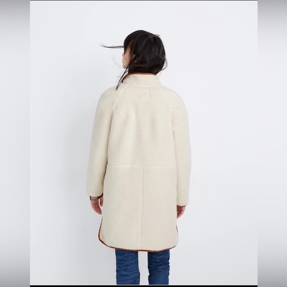 NEW Madewell Sherpa Estate Coat - Picture 2 of 7